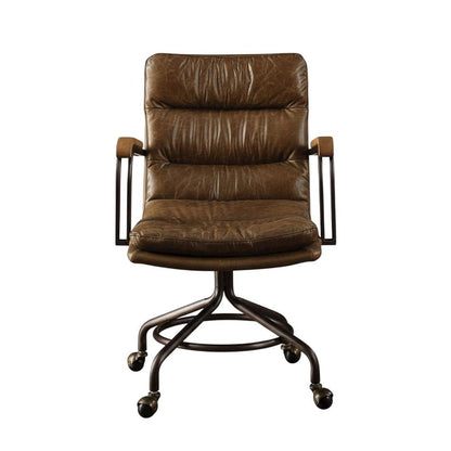 Vintage Whiskey Top Grain Leather Executive Office Chair With Stylish Design