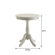 White, Accent Side Table, Quality Build, Durable Wood Frame