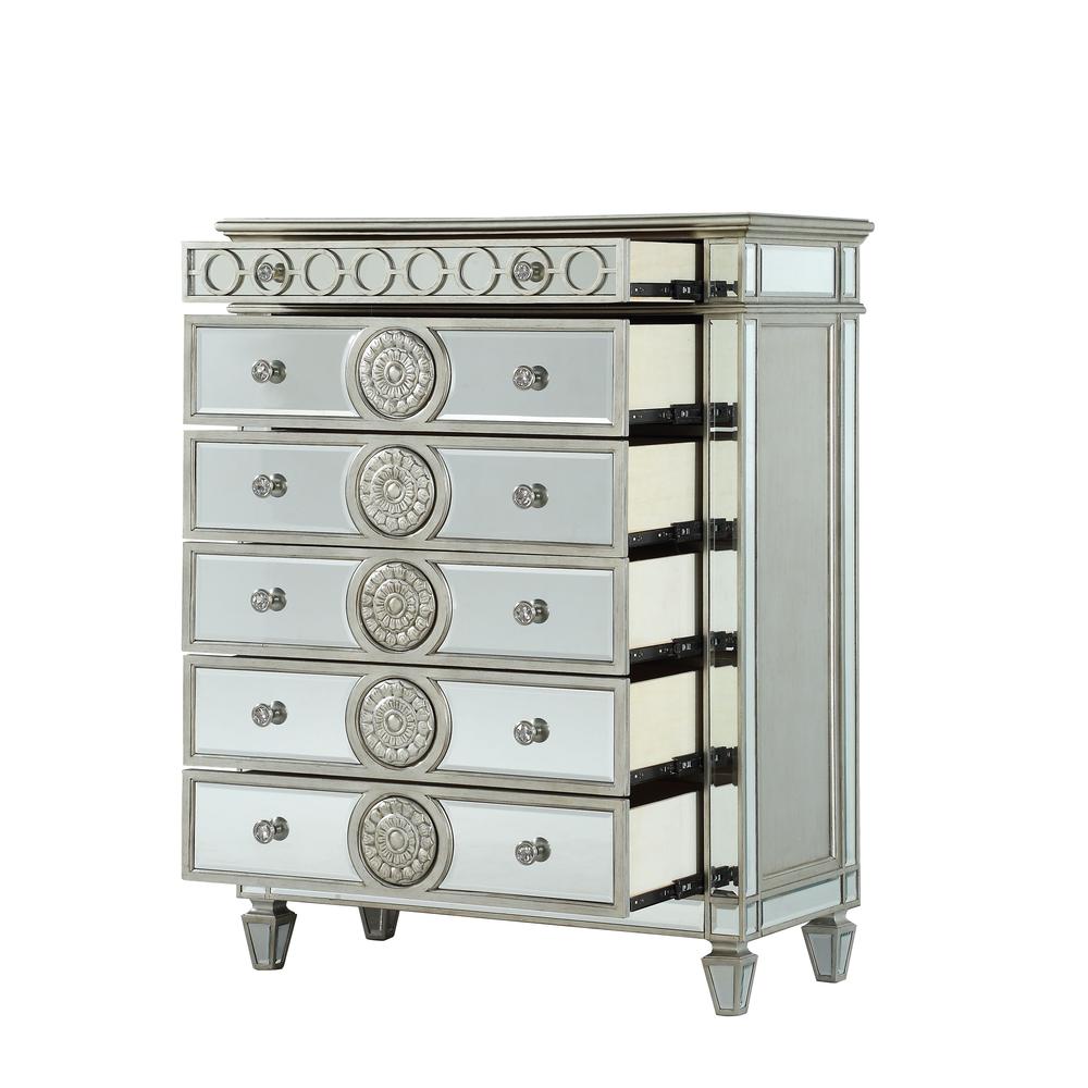 Varian Chest Mirrored & Sliver