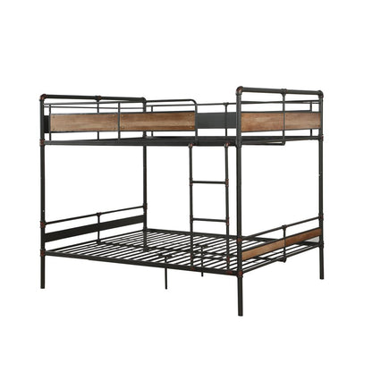 Brantley II Bunk Bed (F XL/Q) Sandy Black & Dark Bronze HandBrushed