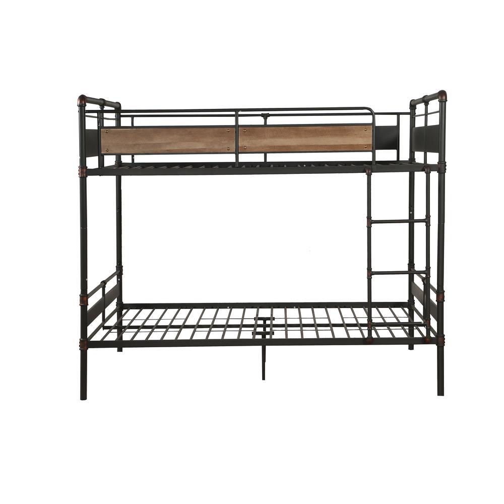 Brantley II Bunk Bed (F XL/Q) Sandy Black & Dark Bronze HandBrushed