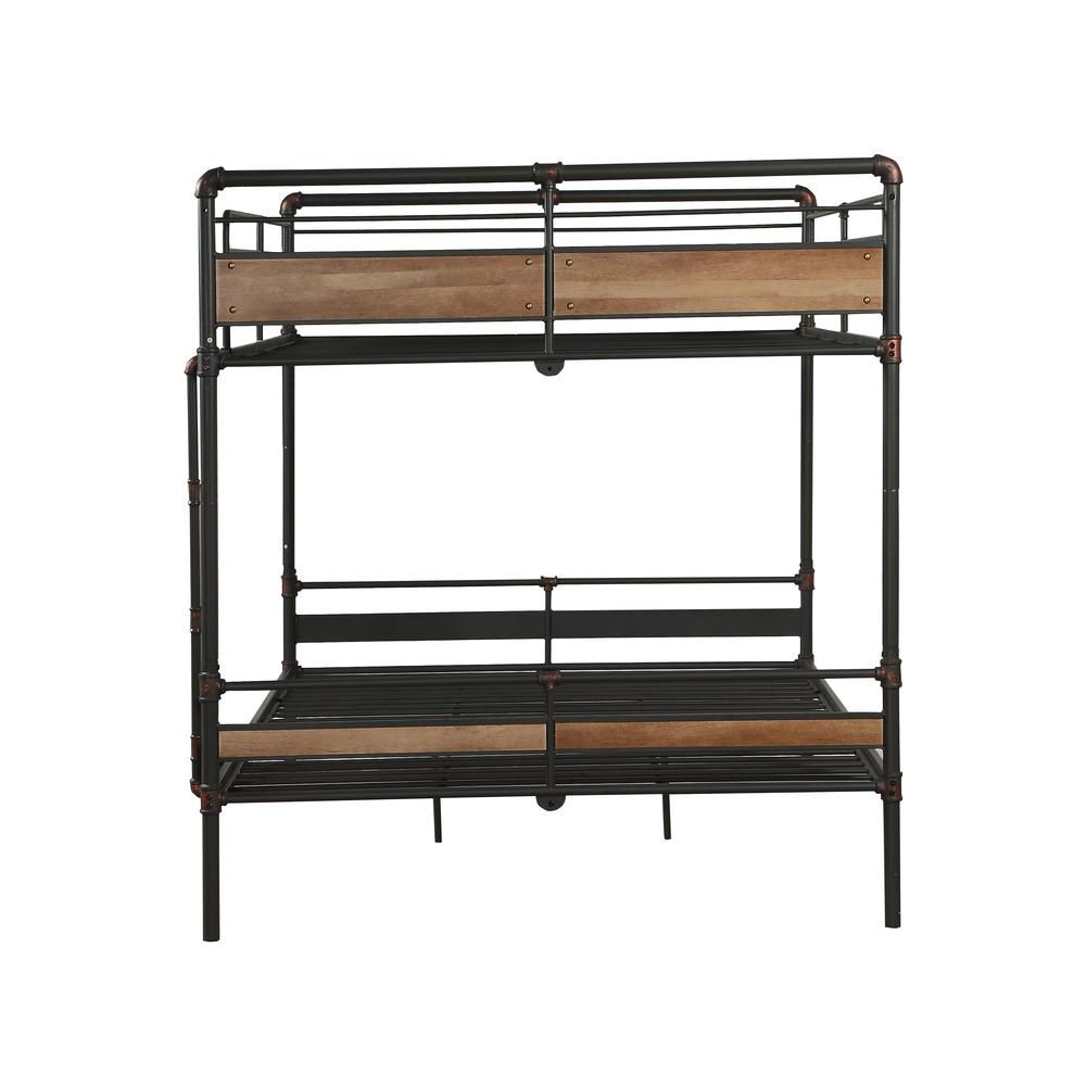 Brantley II Bunk Bed (F XL/Q) Sandy Black & Dark Bronze HandBrushed