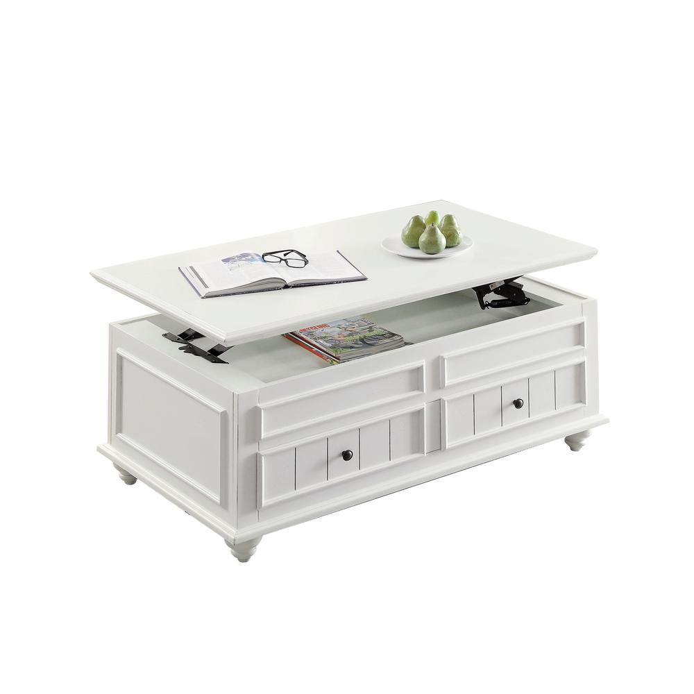Natesa End Table White Washed