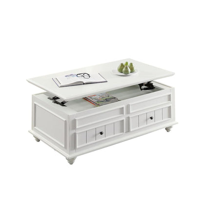 Natesa End Table White Washed