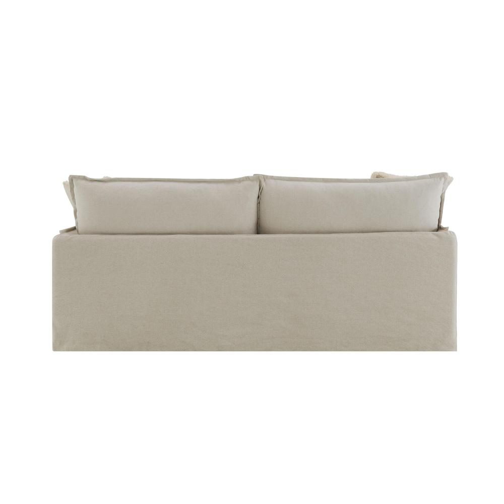Upendo Sofa w/2 Pillows Beige Linen