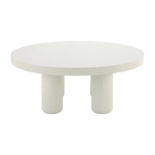 White Coffee Table Single Piece with Sleek Surface and Minimalist Design