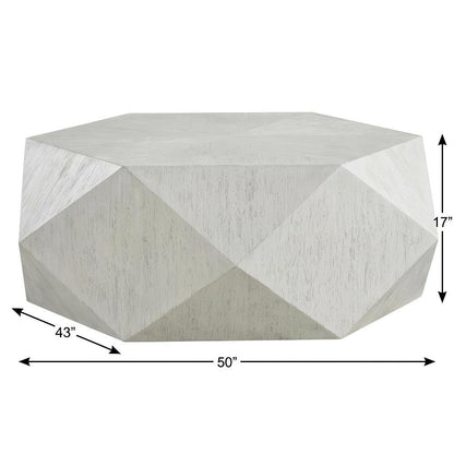 Grey Wood Coffee Table with Sturdy Frame and Durable Finish for Living Room