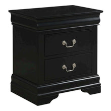 Black Philippe Iii Nightstand with Classic Design and Sturdy Construction