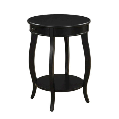 Black Accent Table with Modern Design and Sturdy Construction