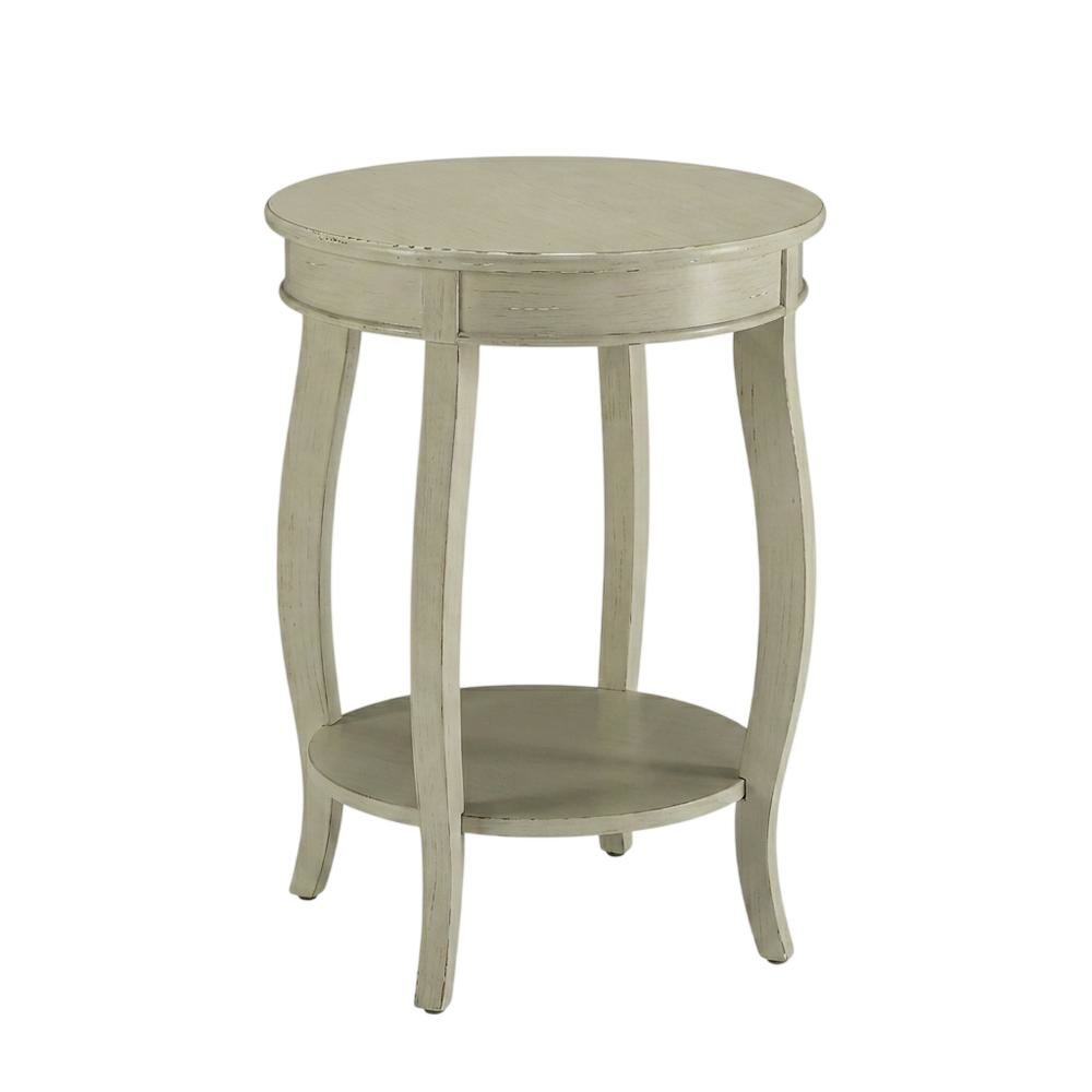 White, Accent Side Table, Quality Build, Durable Wood Frame