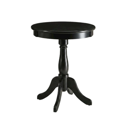 Black, Accent Side Table, Quality Build, Durable Wood Frame