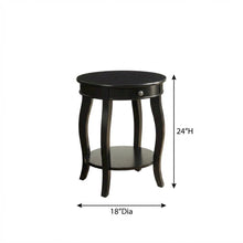 Black Accent Table with Modern Design and Sturdy Construction