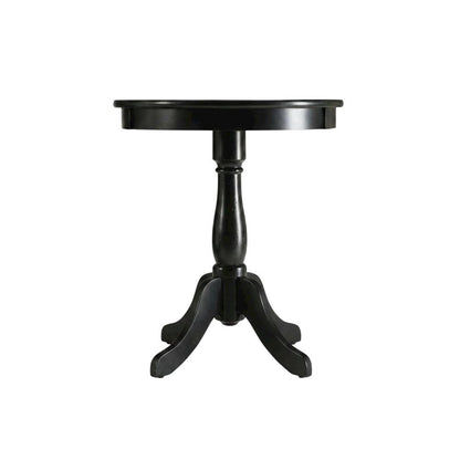 Black, Accent Side Table, Quality Build, Durable Wood Frame