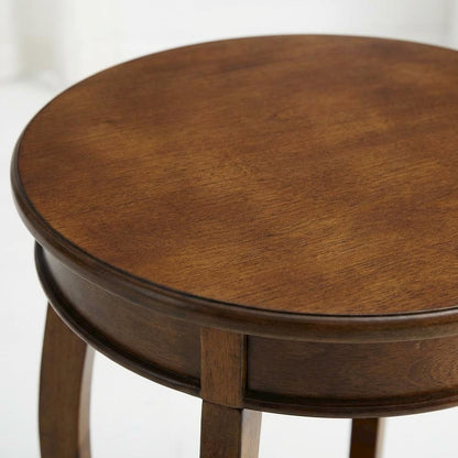 Walnut, Accent Side Table, Quality Build, Durable Wood Frame