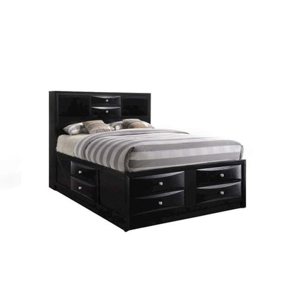 Ireland Full Bed w/Storage Black