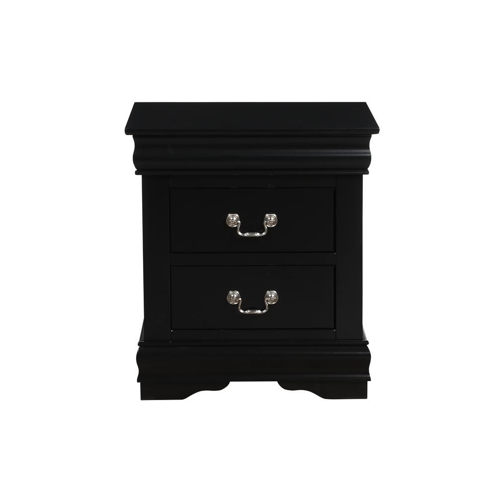 Louis Philippe Nightstand Black