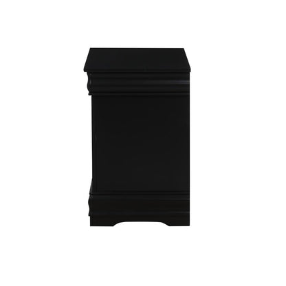 Louis Philippe Nightstand Black