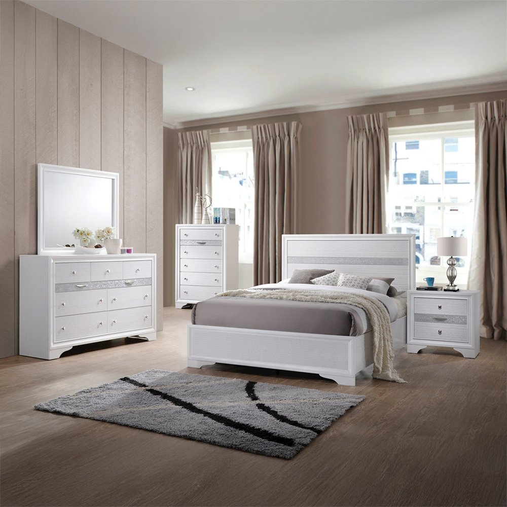 Naima Twin Bed White