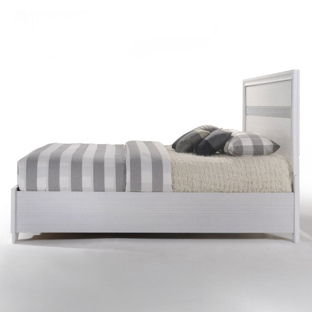 Naima Queen Bed w/Storage White