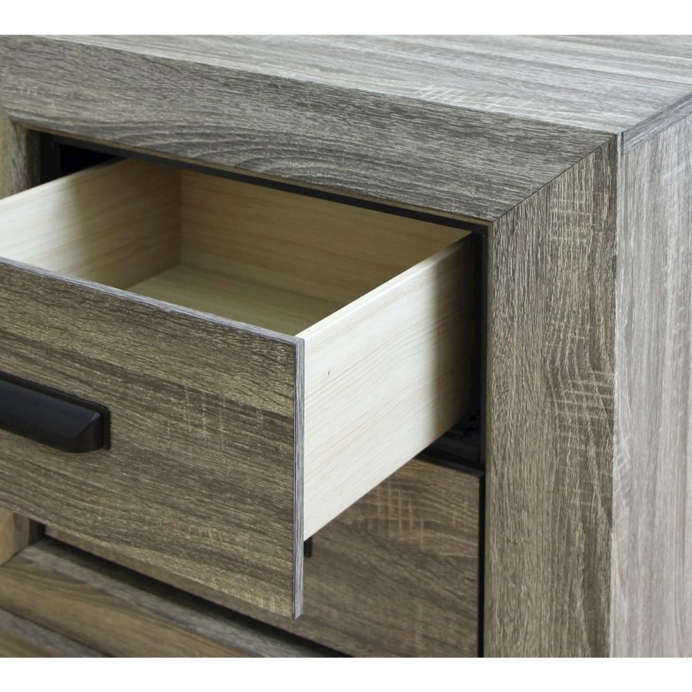 Lyndon Nightstand Weathered Gray Grain