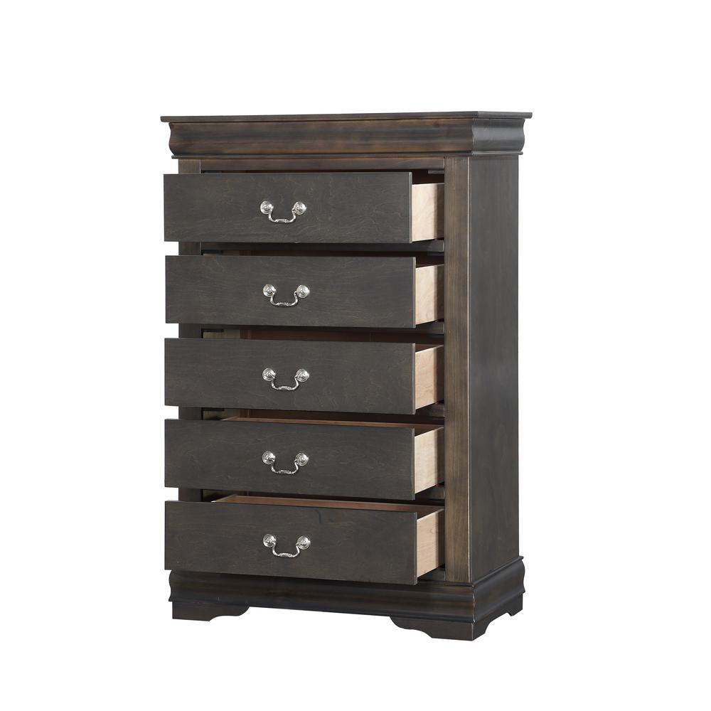 Louis Philippe Chest Dark Gray