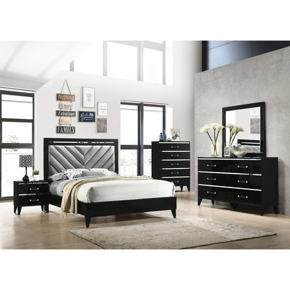 Chelsie Nightstand Black