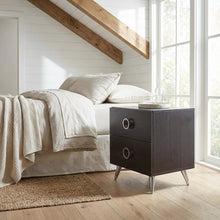 Espresso Night Table with Modern Design and Sturdy Build