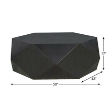 Black Coffee Table with Sturdy Construction and Sleek Finish, 1-Piece