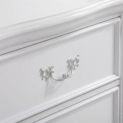 White Finish Nightstand with Modern Design and Sturdy Construction