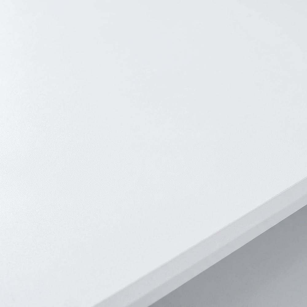 White And Black Finish Music Desk With Industrial Style And Rectangular Surface