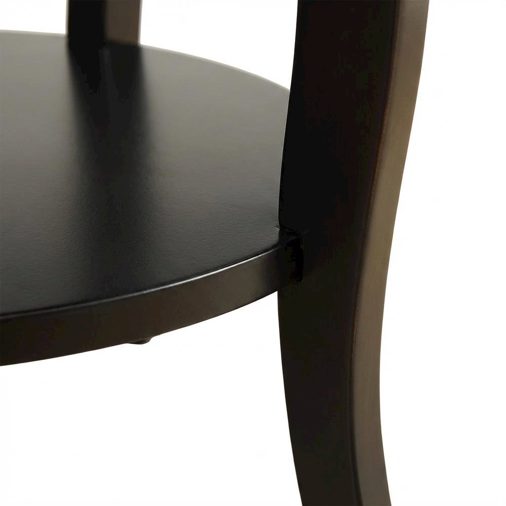 Black Accent Table with Modern Design and Sturdy Construction