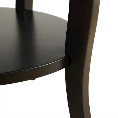 Black Accent Table with Modern Design and Sturdy Construction