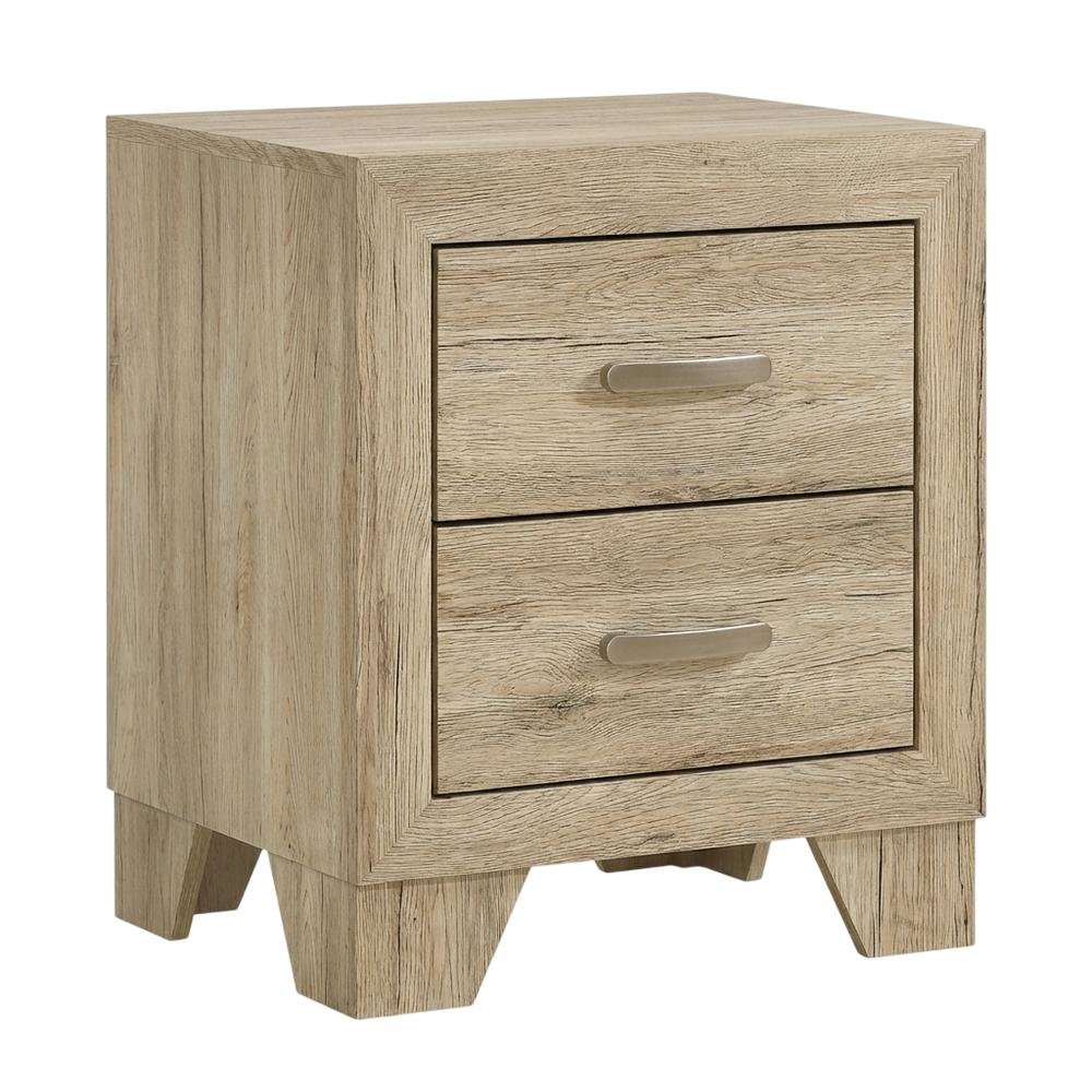 Wood Bedroom Nightstand with Transitional Style and Spacious Surface