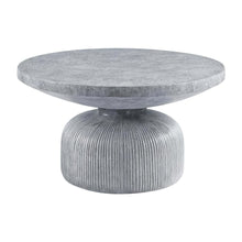 Cement Coffee Table Weathered Gray with Sturdy Construction and Modern Design