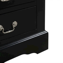 Black Philippe Iii Nightstand with Classic Design and Sturdy Construction