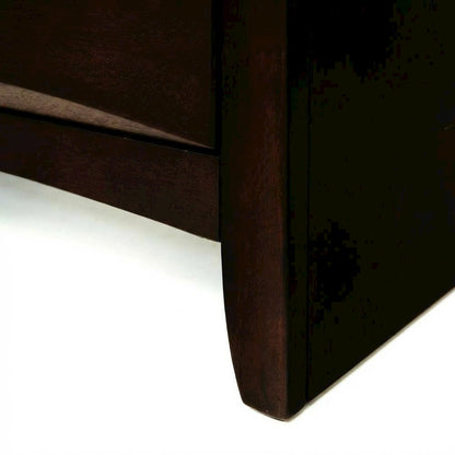Espresso Nightstand with Transitional Style and Rectangular Design