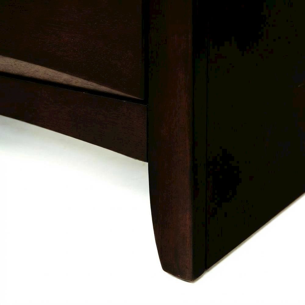 Espresso Nightstand with Transitional Style and Rectangular Design