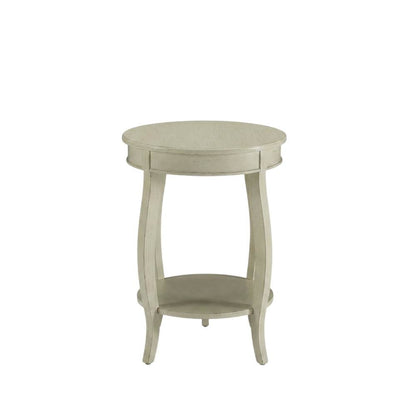 White, Accent Side Table, Quality Build, Durable Wood Frame