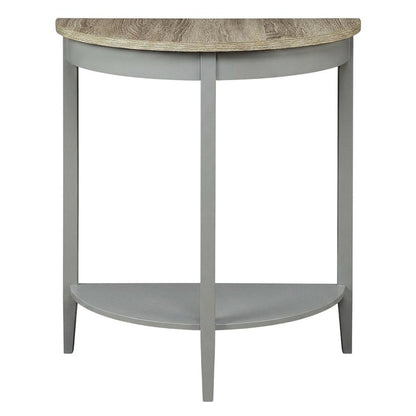 Natural Oak and Gray Console Table with Modern Design and Sturdy Frame