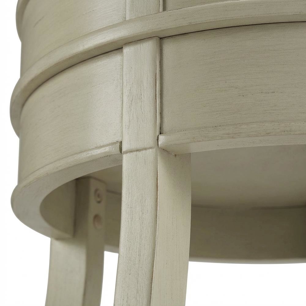 White, Accent Side Table, Quality Build, Durable Wood Frame