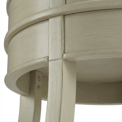 White, Accent Side Table, Quality Build, Durable Wood Frame