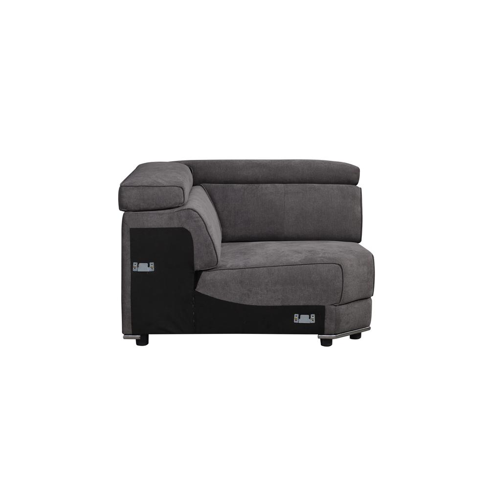 Alwin Modular - Wedge Dark Gray Fabric