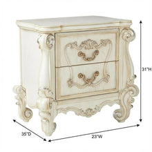 Bone White Versailles Nightstand with Modern Design and Durable Finish