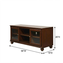 Walnut Wood TV Stand with Modern Design and Veneer Finish