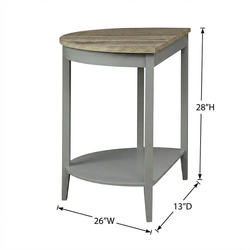 Natural Oak and Gray Console Table with Modern Design and Sturdy Frame