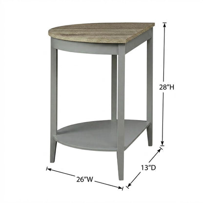 Natural Oak and Gray Console Table with Modern Design and Sturdy Frame
