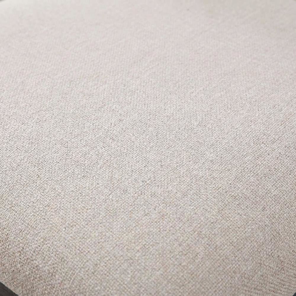 Fabric-Upholstered Wood Dining Chairs, Light Brown Linen & Weathered Gray, Set of 2