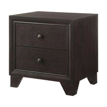Transitional Espresso Nightstand with Sleek Finish and Functional Design