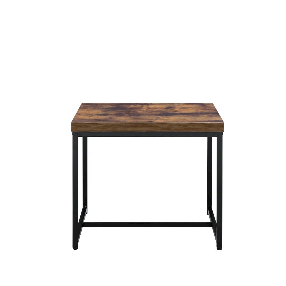 Bob End Table Weathered Oak & Black