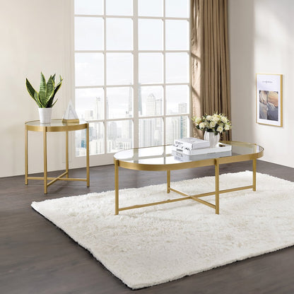 Charrot End Table Gold